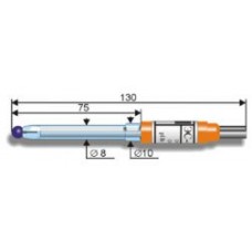 рН-электрод лабораторный ЭС-10608/4 (0...12 рН, 0...100 °С) полумикро