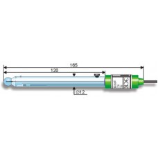 рН-электрод комбинированный ЭСК-10301/7 (0...14 рН, 20...100 °С) двухключевой