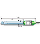 рН-электрод комбинированный ЭСК-10302/4 (0...14 рН, 20...100 °С) двухключевой, укороченный