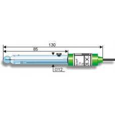 рН-электрод комбинированный ЭСК-10302/4 (0...14 рН, 20...100 °С) двухключевой, укороченный