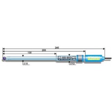 рН-электрод комбинированный ЭСК-10313/7 (0...14 рН, 20...100 °С, d=8, L=130 мм) одноключевой, полумикро